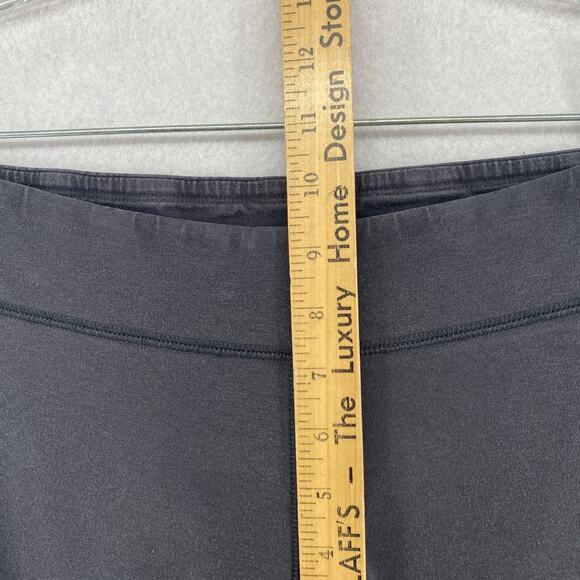 EILEEN FISHER Pants L Organic Cotton Stretch Jersey Cropped Straight Gray USA - Picture 10 of 13